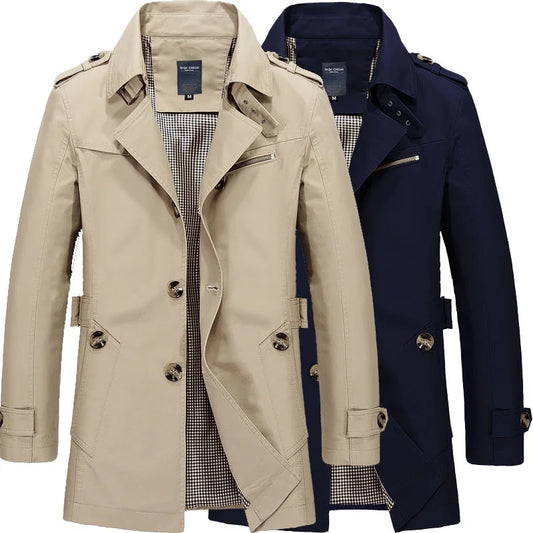 Kacper | Męski Płaszcz Trench Casual