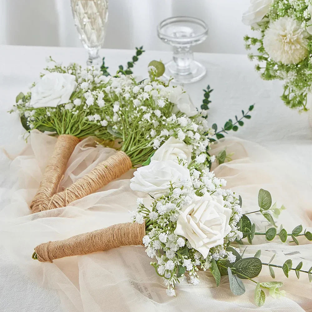 10/15x Kunstbloemen Gipskruid | Bruiloft & Interieurdecoratie | DIY Nepbloemen voor Boeket