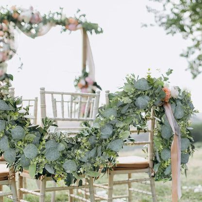 Garland Faux Eucalyptus 70 in Greenery Home Decor Wedding Party Table Mantel Staircase Accent | Thomler