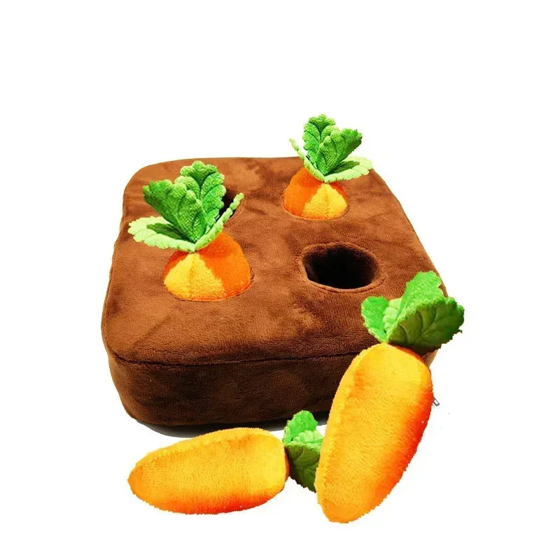 SnuffelTuin – Pluche Wortelbed Snuffelmat voor Honden