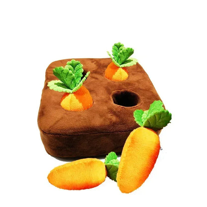 SnuffelTuin – Pluche Wortelbed Snuffelmat voor Honden