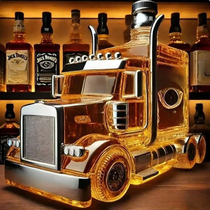 Unieke Whiskeyfles in de Vorm van een Vrachtwagen