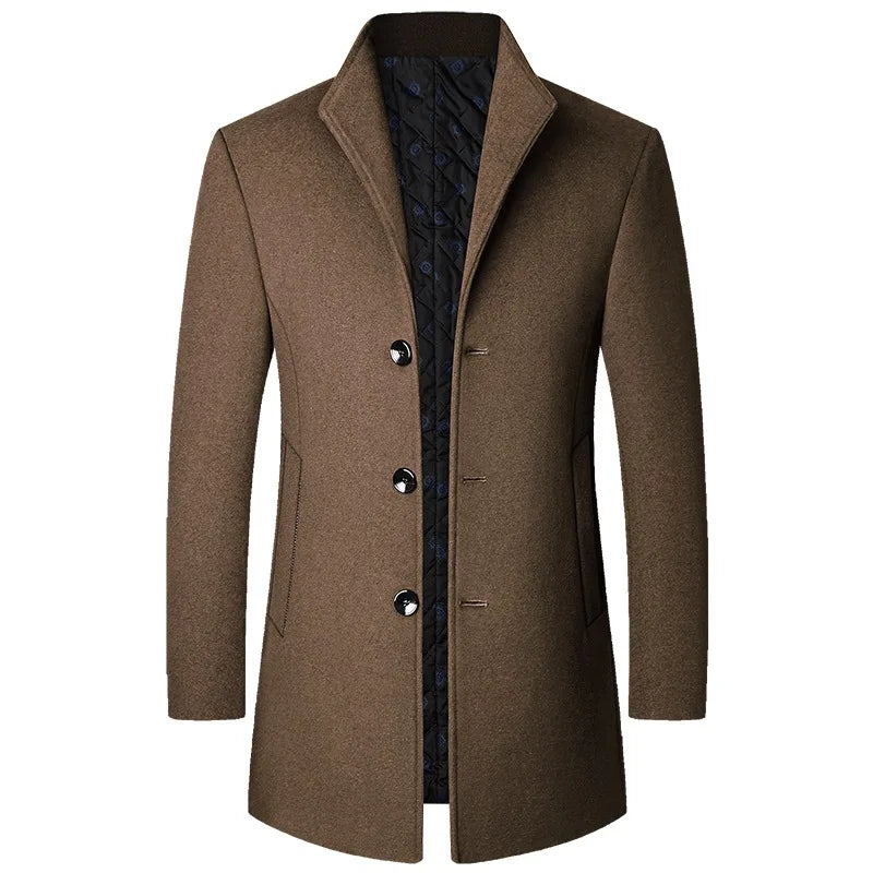 Lyle | Men’s Sophisticated Long Overcoat With Buttons