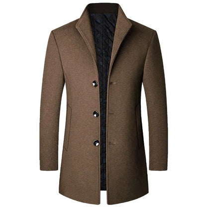 Lyle | Men’s Sophisticated Long Overcoat With Buttons