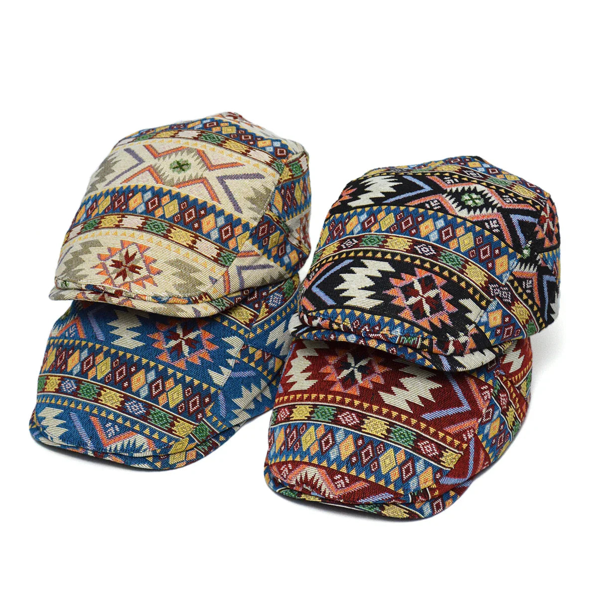 Farverig vintage kasket