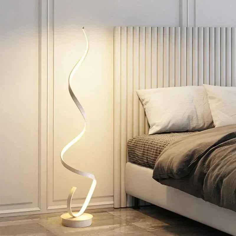 Istanbul – LED-Spiral-Stehleuchte dimmbar 130 cm – modern & elegant