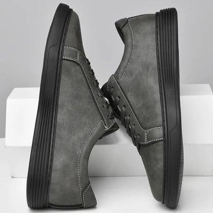 Men's Genuine Leather Sneakers Casual Dress Shoes