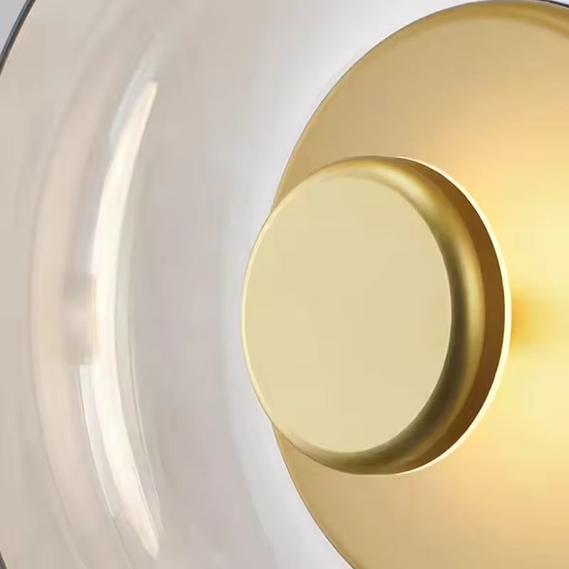 Luxora Nordic LED Glass Wall Sconce, Modern Minimalist Light for Bedroom