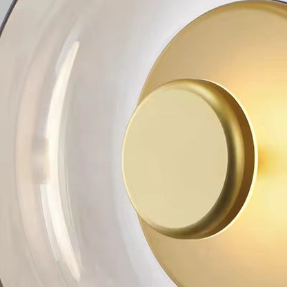 Luxora Nordic LED Glass Wall Sconce, Modern Minimalist Light for Bedroom