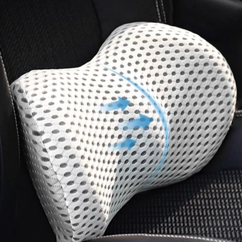 Mesh Car Seat Pillow Lumbar Support Cushion