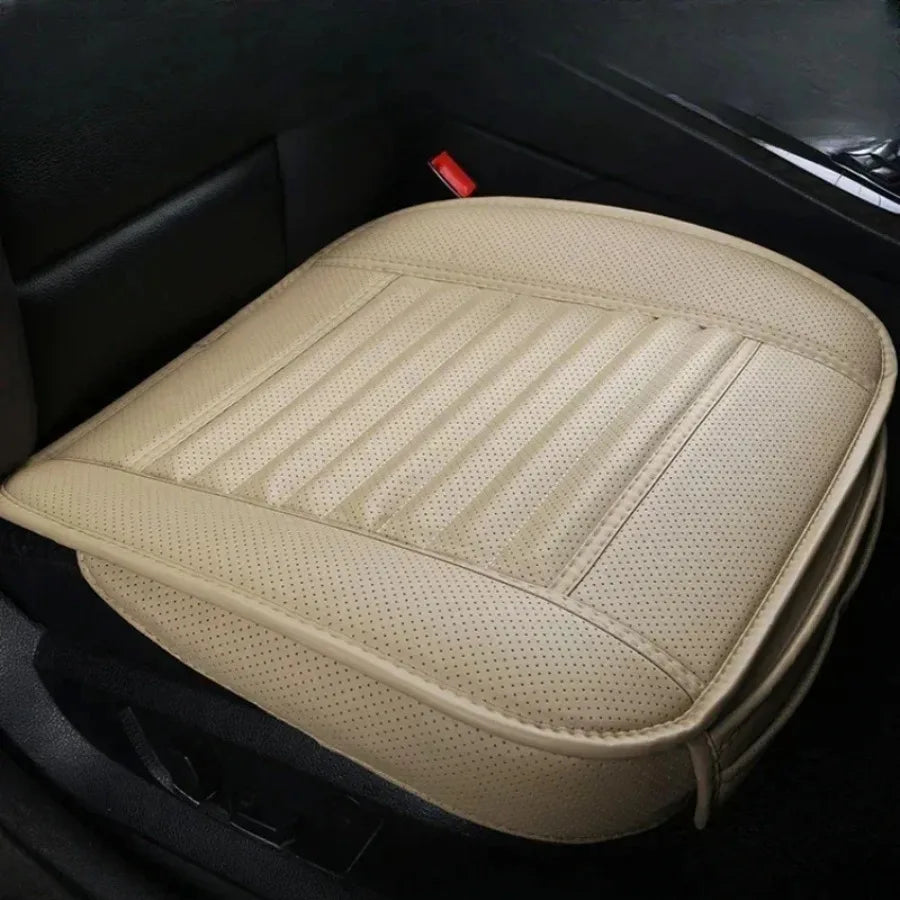 Luxora Ergonomic Car Seat Cover - Universal Fit Back Support Breathable PU Leather