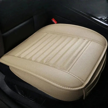Luxora Ergonomic Car Seat Cover - Universal Fit Back Support Breathable PU Leather