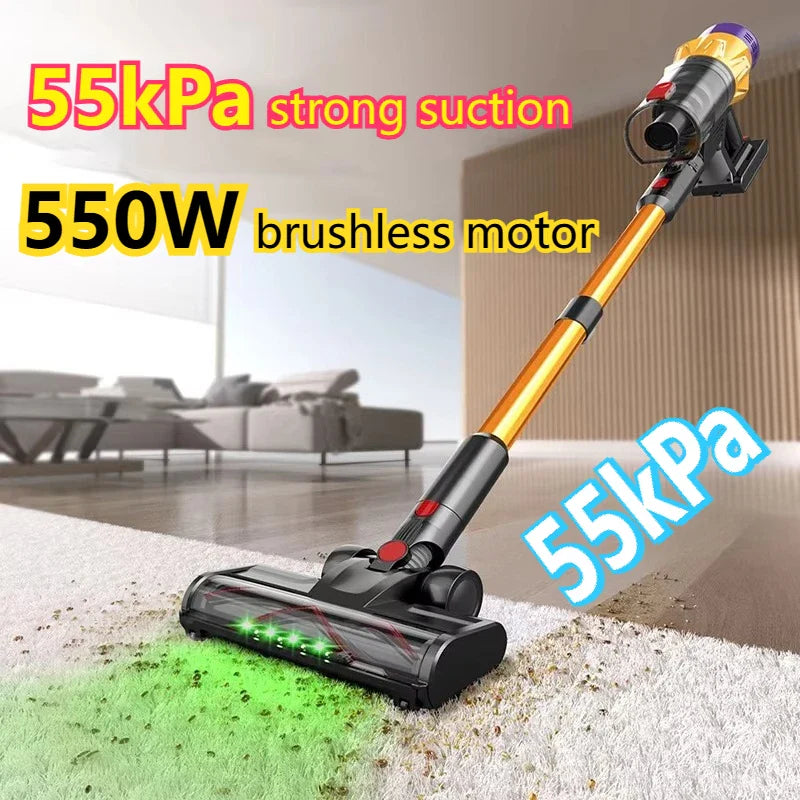 Tyros V18 - Draadloze Handstofzuiger 550W met 55kPa Zuigkracht en Touchscreen