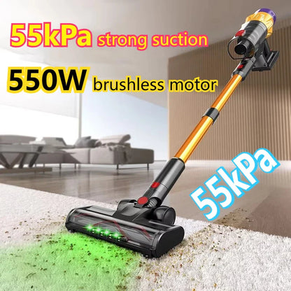 Tyros V18 - Draadloze Handstofzuiger 550W met 55kPa Zuigkracht en Touchscreen
