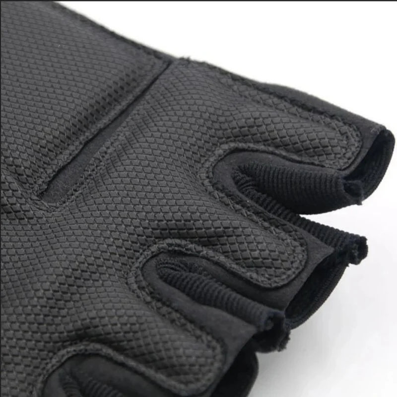 Griprex Half-Finger Sporthandschuhe aus Baumwolle und Synthetikleder