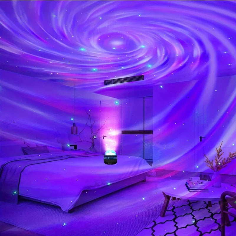 Polariva Noorderlichtprojector | Muzieksynchronisatie & Afstandsbediening | RGB Sfeerverlichting | USB Opladen | 7,8×7,8×8,7 cm