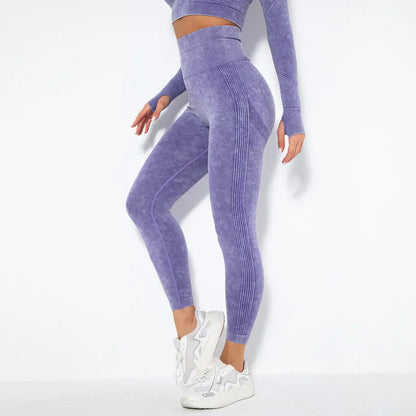 Zökkenőmentes Női Jóga Szett Cropped Top-pal - Nova