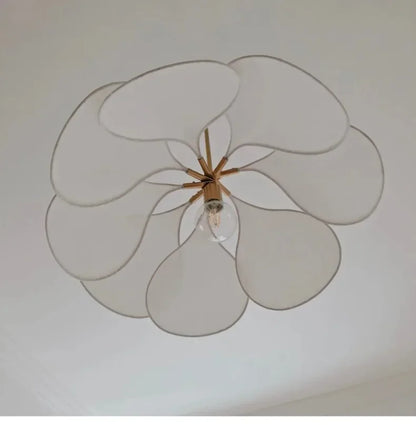LumaFlora Petal Light – Stoffen Kunst Hanglamp met Kleurrijke Bloembladen