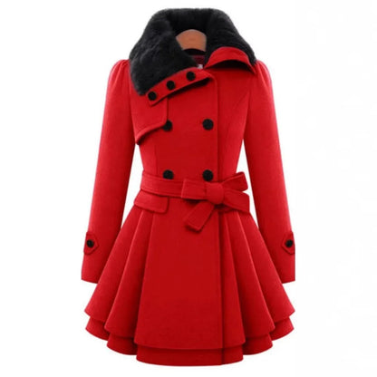 Tailored Double-Breasted Wool Coat | Flattering Slim Cut