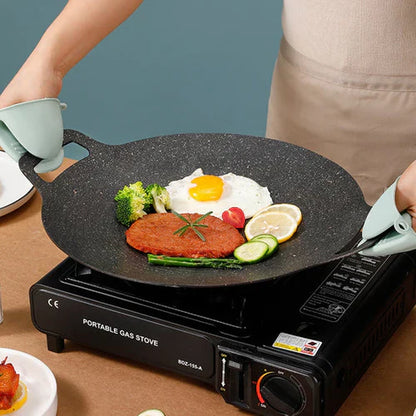 50% KORTING 🔥 QuickGrill™ 360 Anti-Aanbak Koreaanse Grillpan - Science Factory