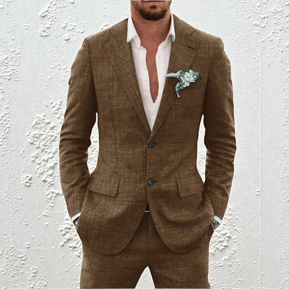 Ensemble blazer et pantalon deux pièces pour homme