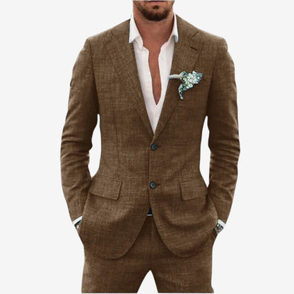 Ensemble blazer et pantalon deux pièces pour homme