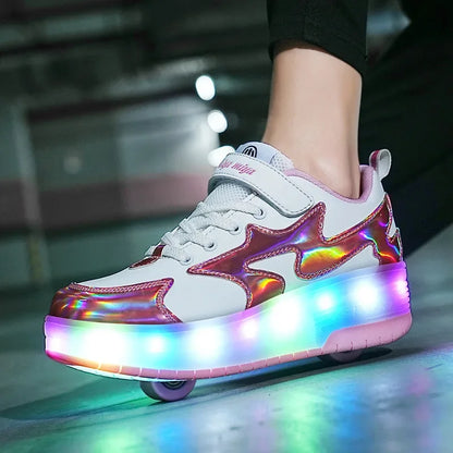 Rollix | Buty do jazdy na rolkach z 2 kołami – Trwałe sneakersy do jazdy na świeżym powietrzu