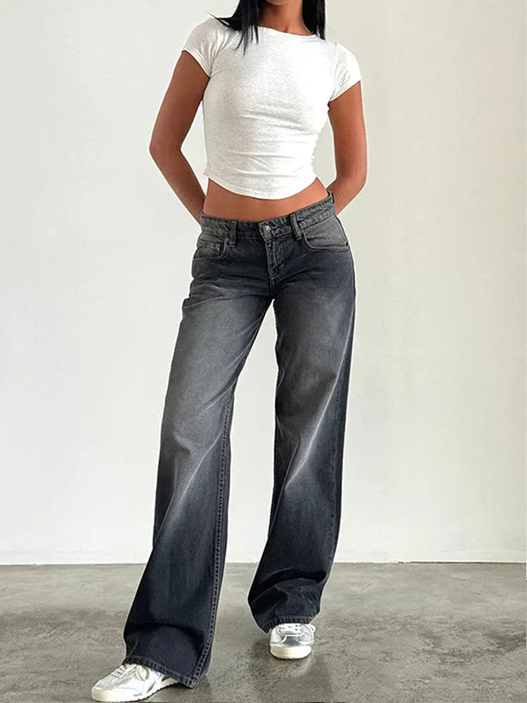 Retroinspirerede Jeans med Loose Fit