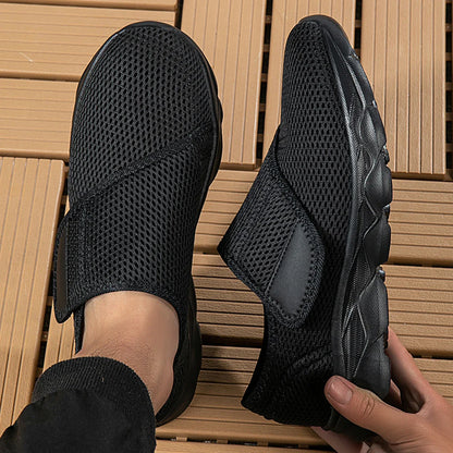 Velmira Damen Sneakers mit Klettverschluss – leichte Mesh Freizeitschuhe