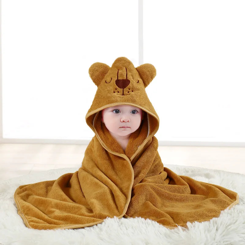 Zachte Baby Badcape™ – Met Capuchon & Schattig Design