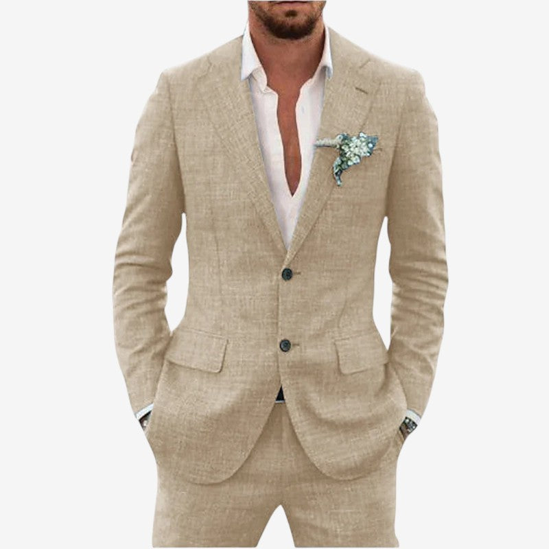 Ensemble blazer et pantalon deux pièces pour homme