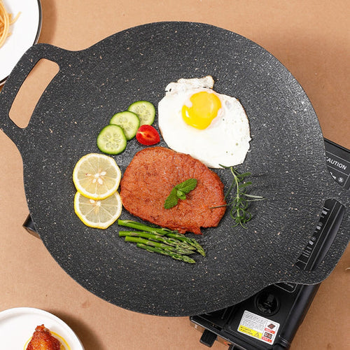 50% KORTING 🔥 QuickGrill™ 360 Anti-Aanbak Koreaanse Grillpan - Science Factory