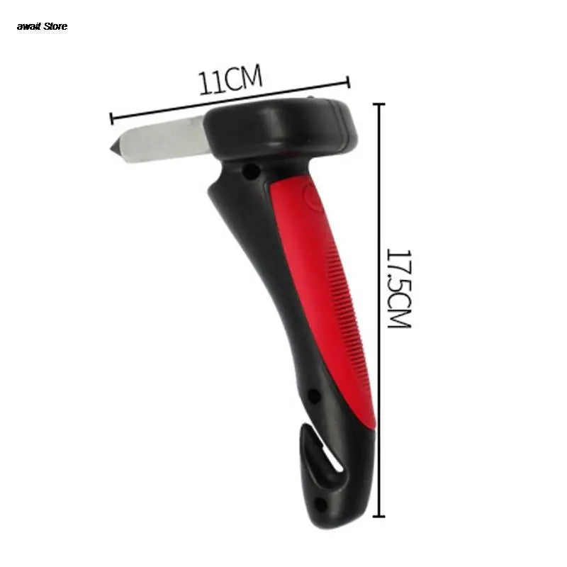 CarCane® - Made in the USA by JesseVance NY: Portable Safety Door Handle Bar with Flashlight, Seatbelt Cutter, & Window Breaker