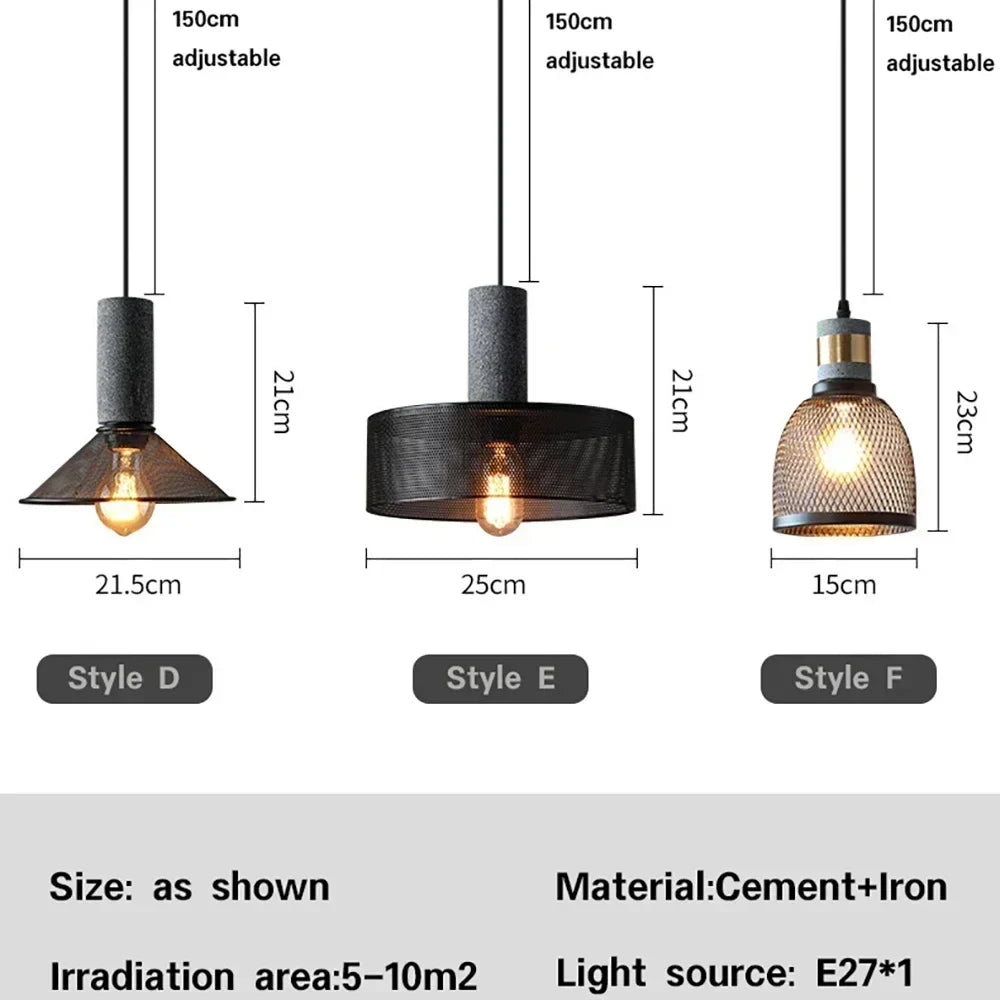 Luxorion | Retro Pendelleuchte im amerikanischen Landhausstil