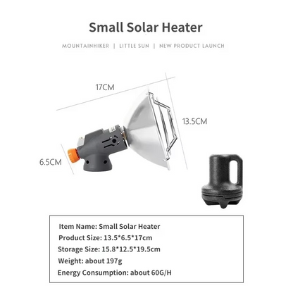50% RABATT | BlazeGo™ | Tragbarer Outdoor-Heizer mit Sofortwärme | Ideal für Camping, Angeln & Wandern