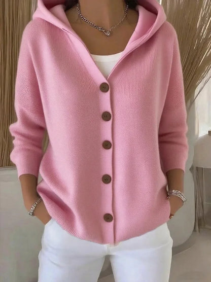 Áine Light Knit Hooded Cardigan