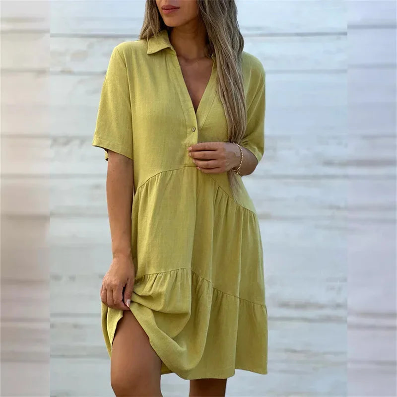Livi | Élégante robe femme à décolleté en V
