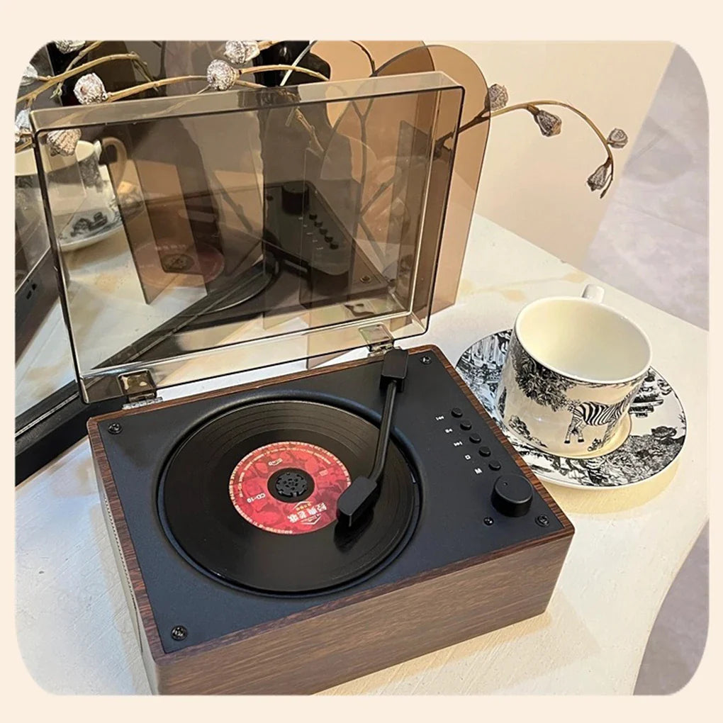 Retro CD-speler Bluetooth 5.1 Draagbaar Hout USB AUX Woonkamer Slaapkamer Muziekspeler Oplaadbaar Afstandsbediening Vintage | Restfield