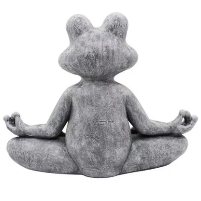ZenFrog – Mediterende haveskulptur i form af en frø til fred i indendørs og udendørs omgivelser