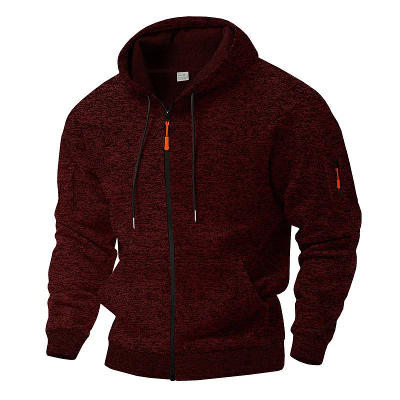 Merro | Sportliche Fleecejacke mit Kapuze