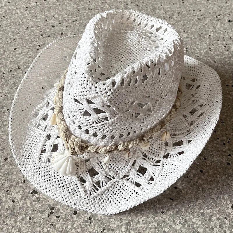 Sterling Ocean Drift™ Handwoven Straw Hat – Shell Accent Edition