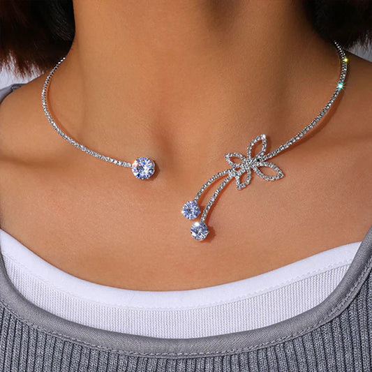Collana Choker Crystal Bloom