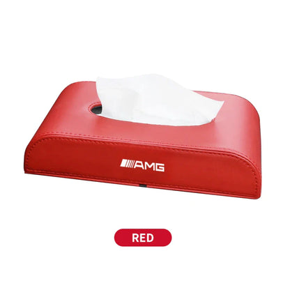 Car Leather Tissue Box For Mercedes Benz C180 C200 C260 C300 W108 W124 W126 W140 W168 W169 W176 Auto Interior Accessories