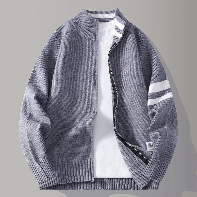 Zenon | Sweter dzianinowy na zamek