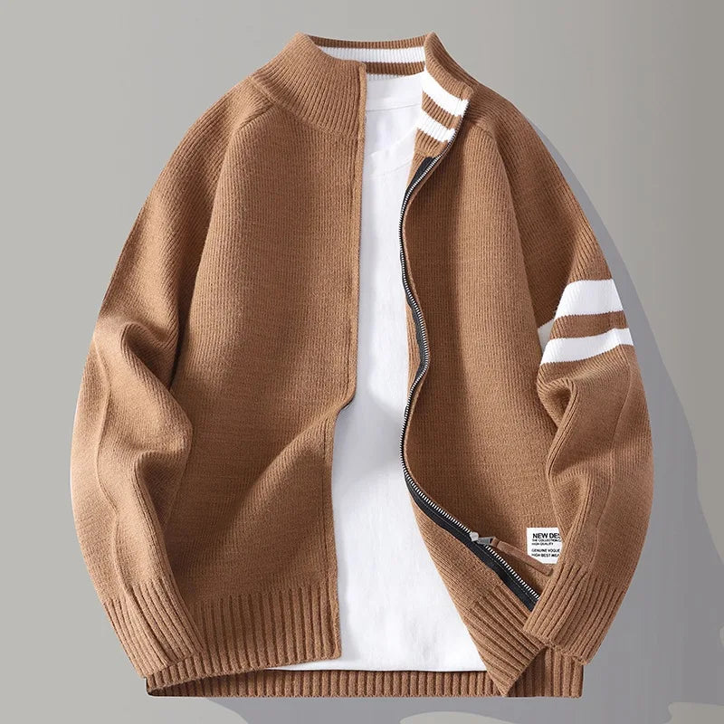 Zenon | Sweter dzianinowy na zamek