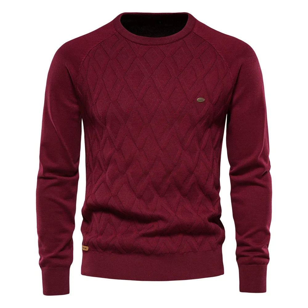 Beloy | Eleganter Herrenpullover mit Rautenmuster