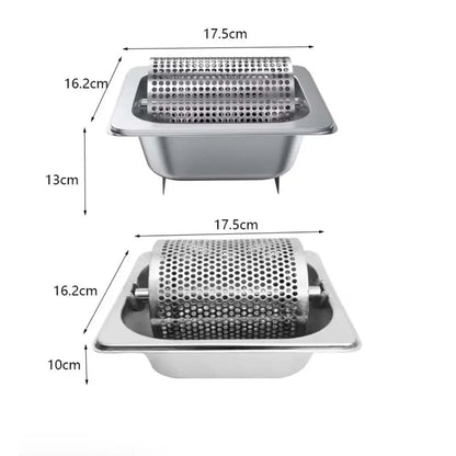 Stainless Steel Butter Roller With Base Removable Spreader Wheel Efficient Labor Saving Dispenser Burger Shop