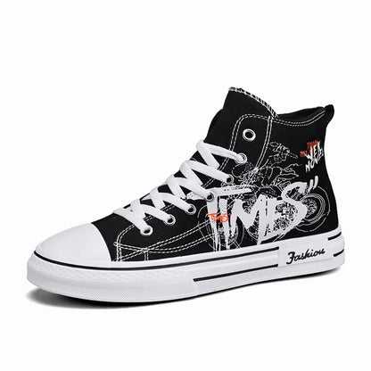 Solvire Herren Canvas High-Top Sneaker mit Schnürung