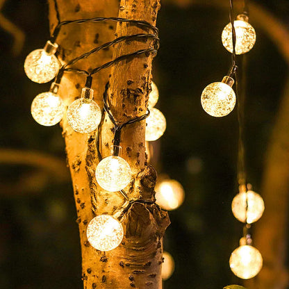Outdoor Solar Twinkle String Lights 30 ft Soft Glow Garden Patio Yard Decorative | Thomler