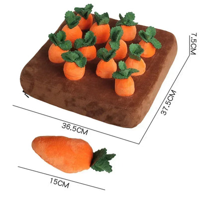 SnuffelTuin – Pluche Wortelbed Snuffelmat voor Honden